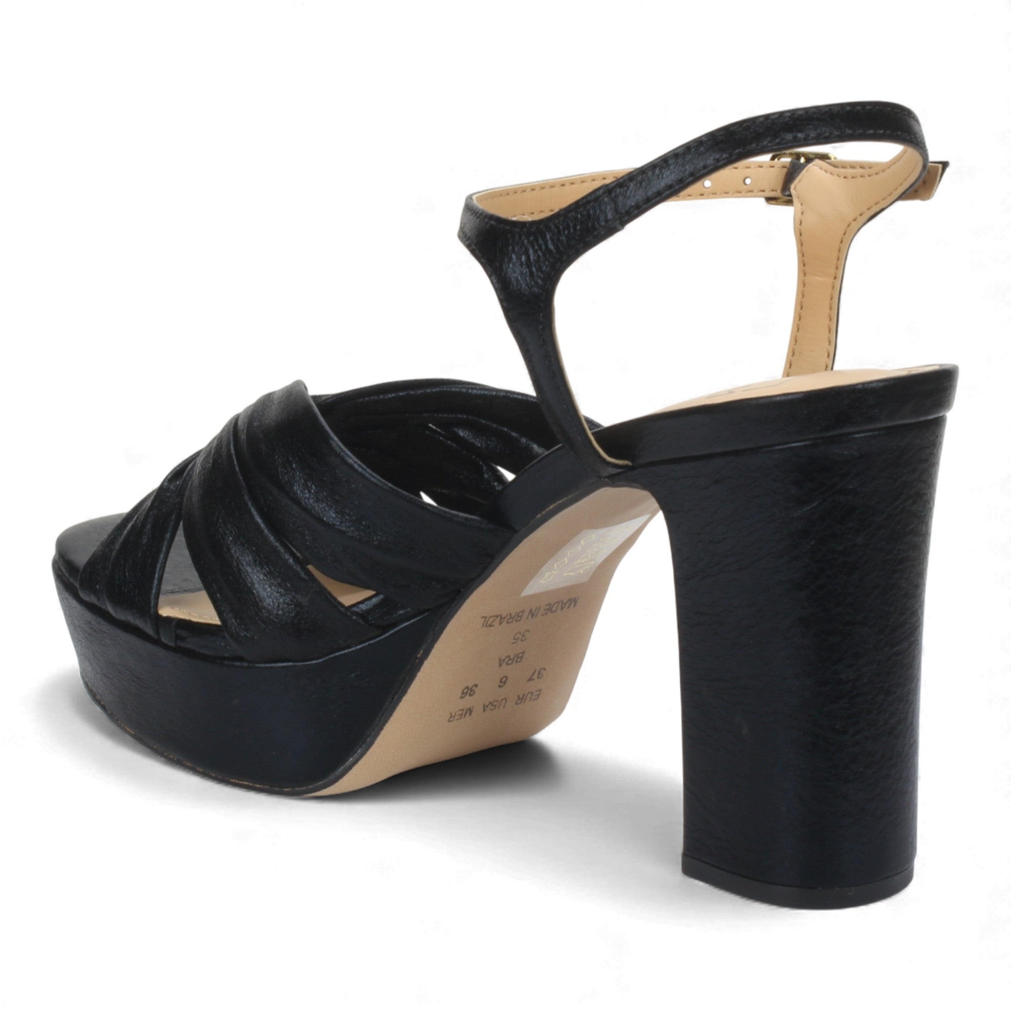 Bruno Menegatti Julie Leather Dress Sandal - Black