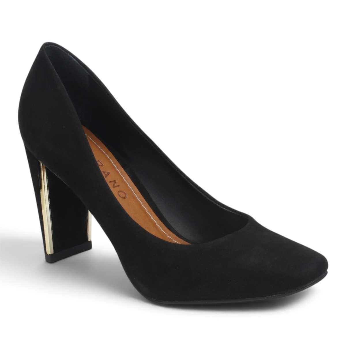 Carrano Hortense Nubuck Leather Pump - Black