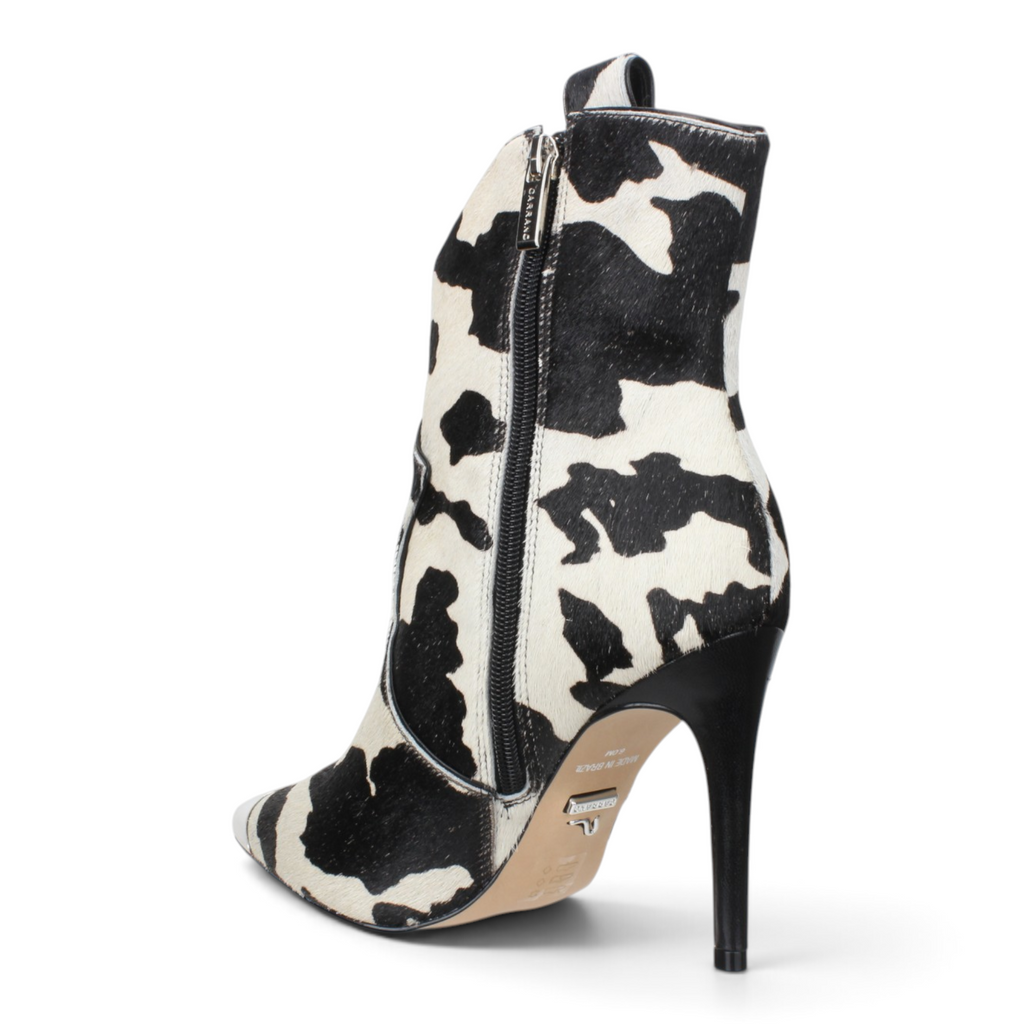 Carrano Amelia Western Designer Boot w/Calf Hair - White/Black