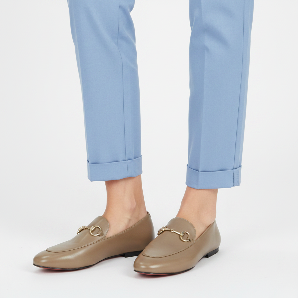Carrano Loida Smooth Leather Loafer - Desert