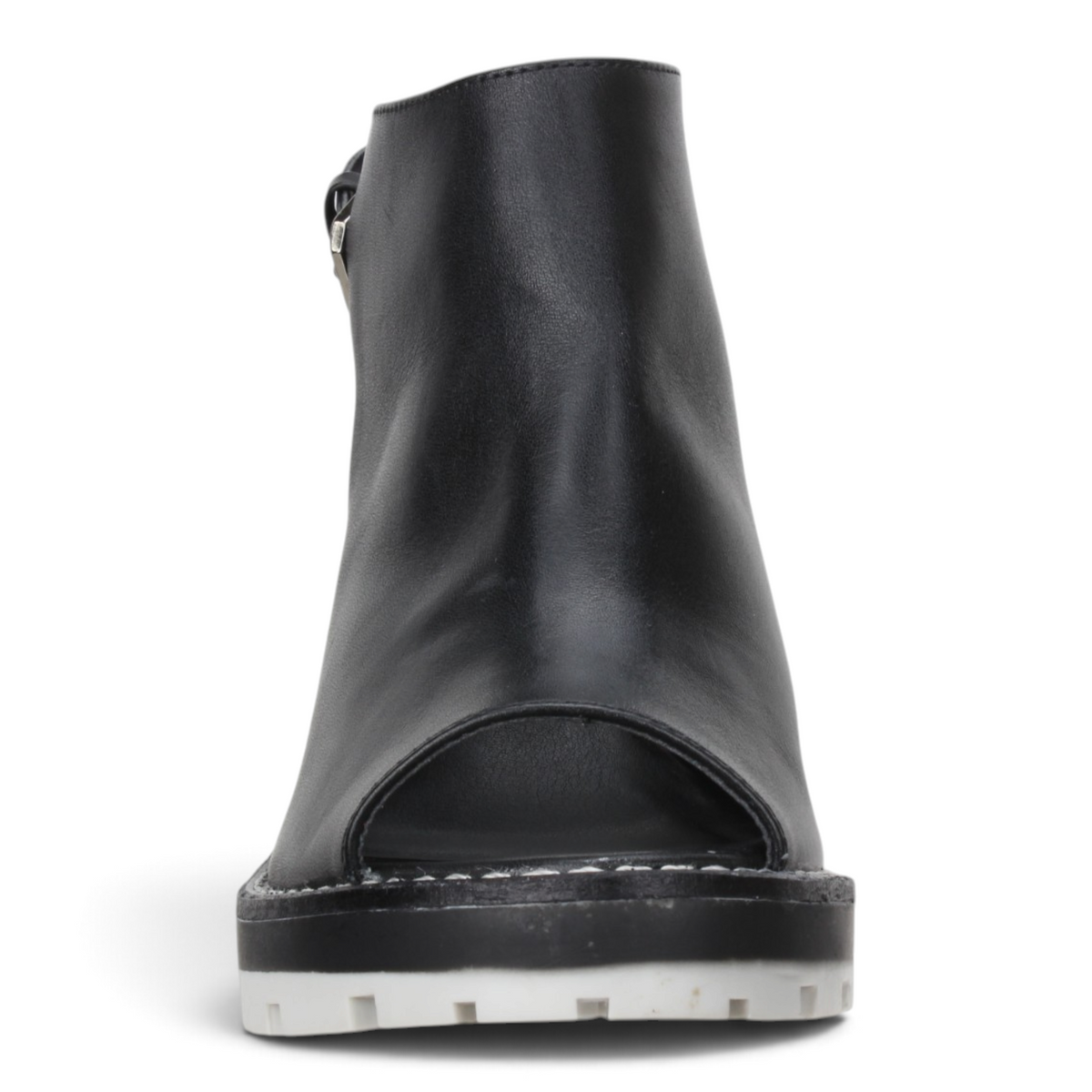 Carrano Luna Leather Tractor Sandal - Black Ice