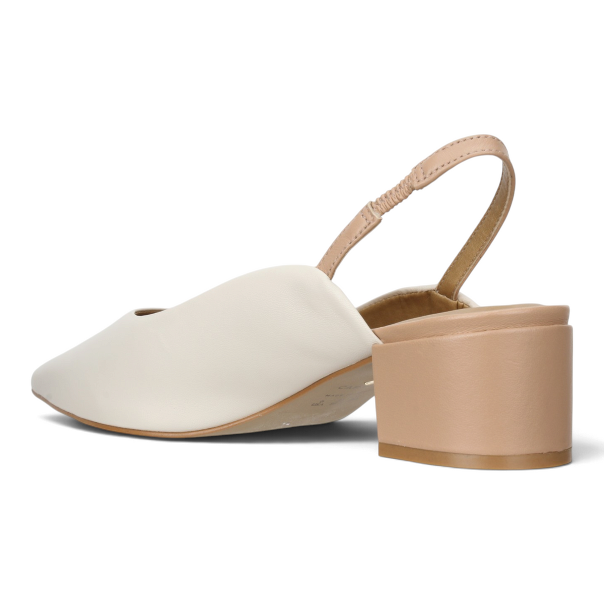 Carrano Heidi Leather Slingback Pump - Latte/Toast