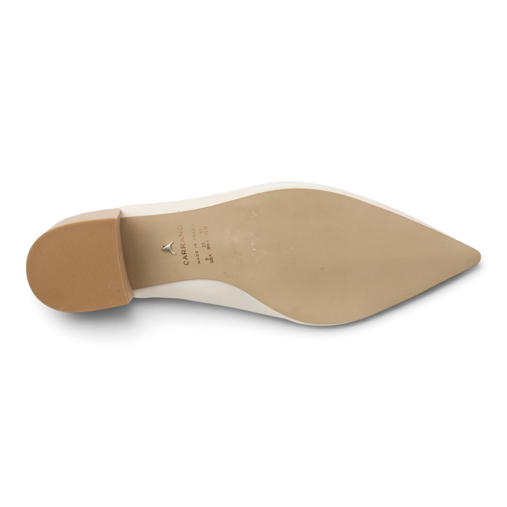 Carrano Heidi Leather Slingback Pump - Latte/Toast