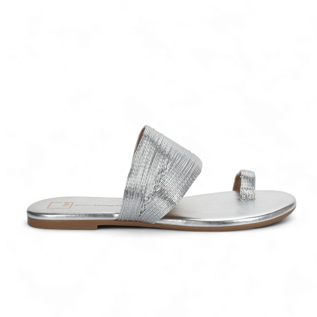 Bruno Menegatti Doya Slide Sandal - Silver