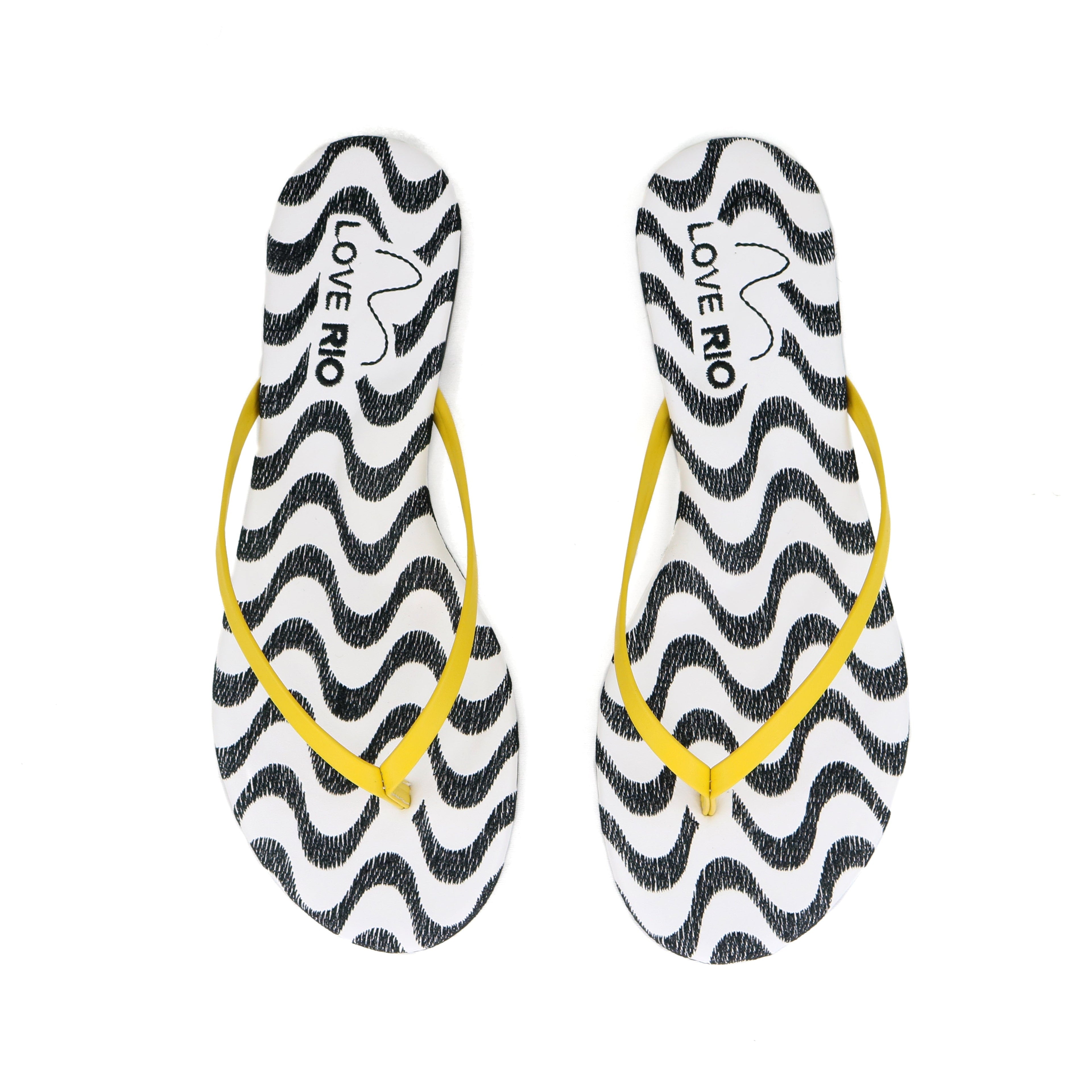 Love Rio Seaside Copacabana Thong Flat Sandal - Yellow