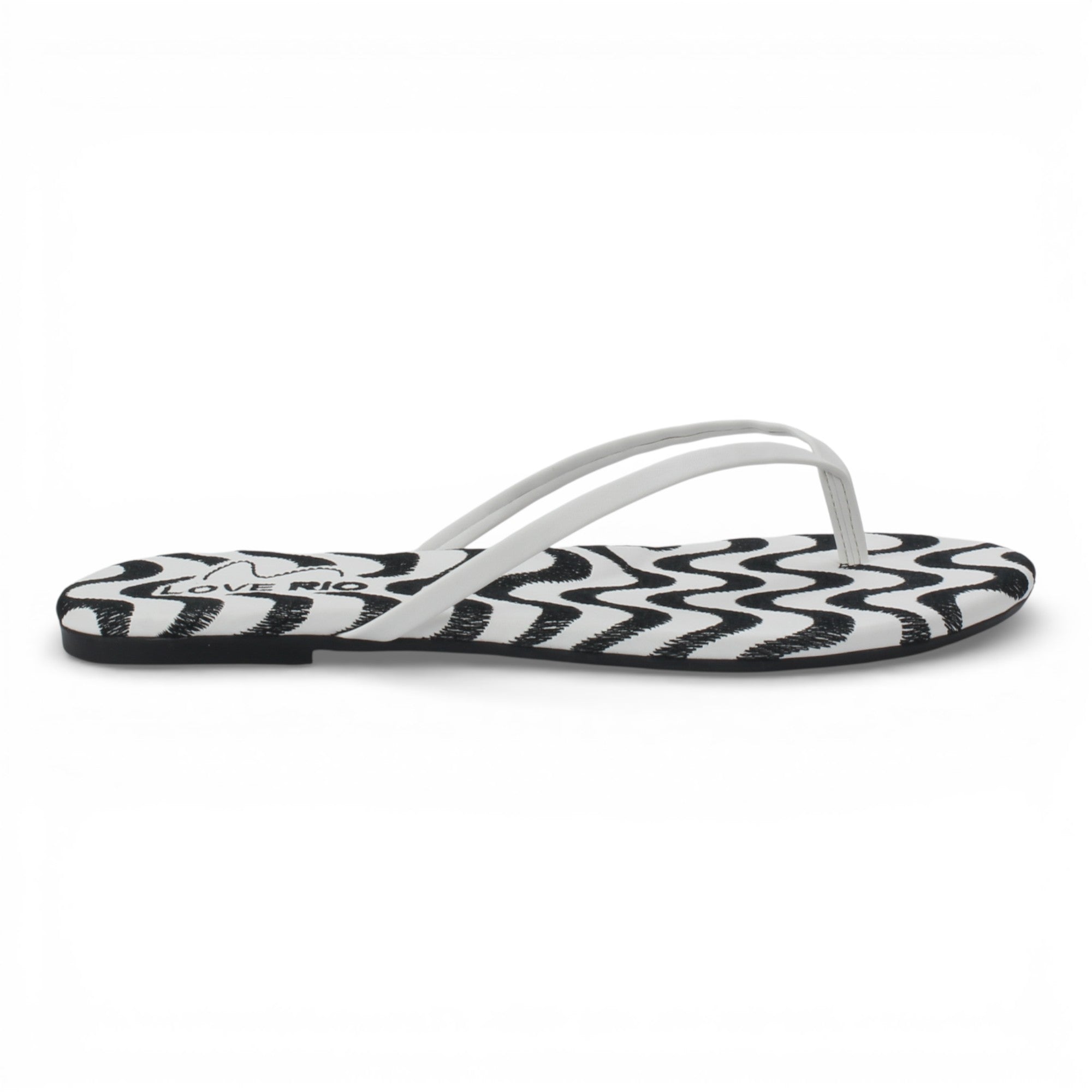 Love Rio Seaside Copacabana Thong Flat Sandal - White