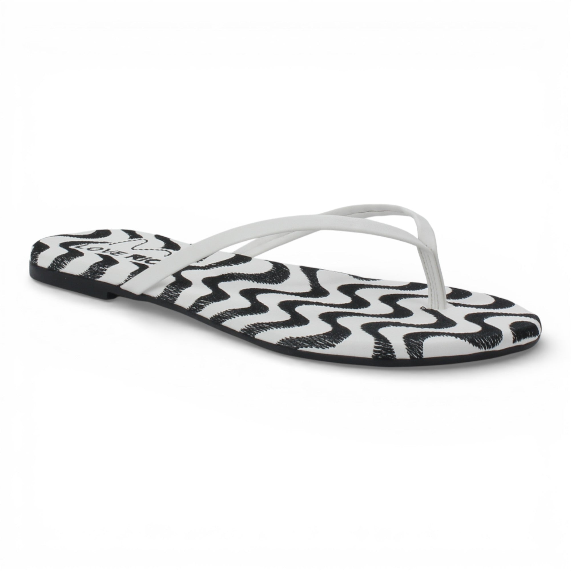 Love Rio Seaside Copacabana Thong Flat Sandal - White