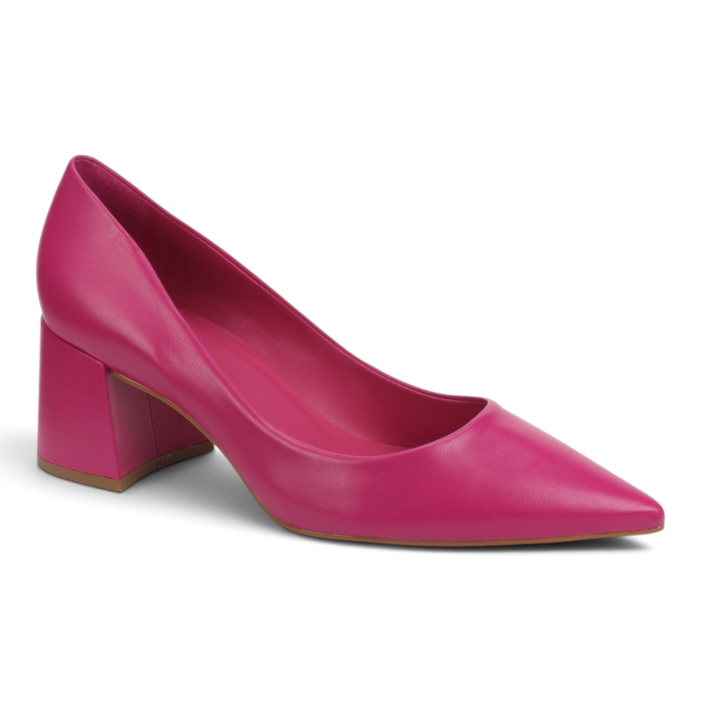 Carrano Amira Leather Pump - Fuchsia