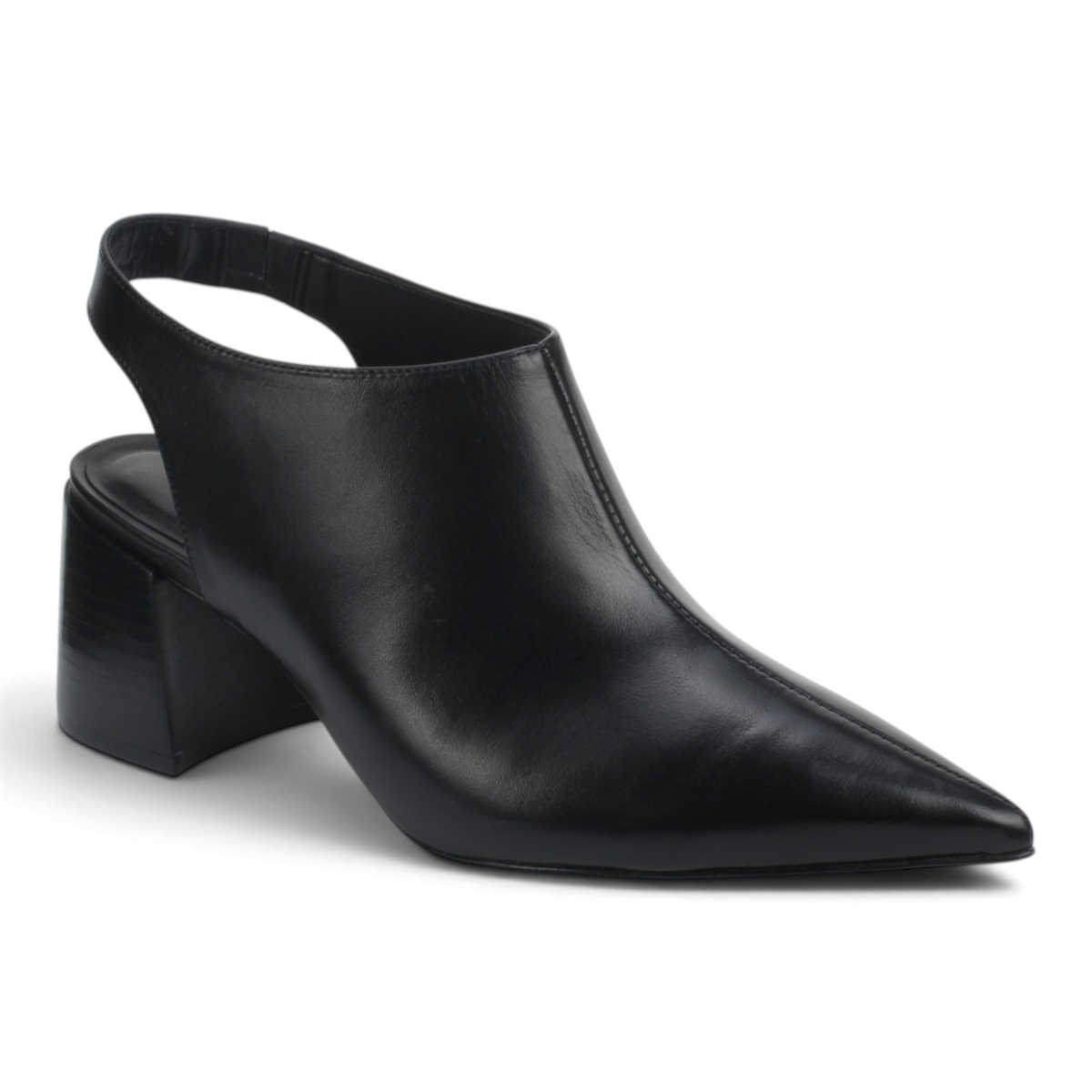 Carrano Leather Slingback Mule - Black