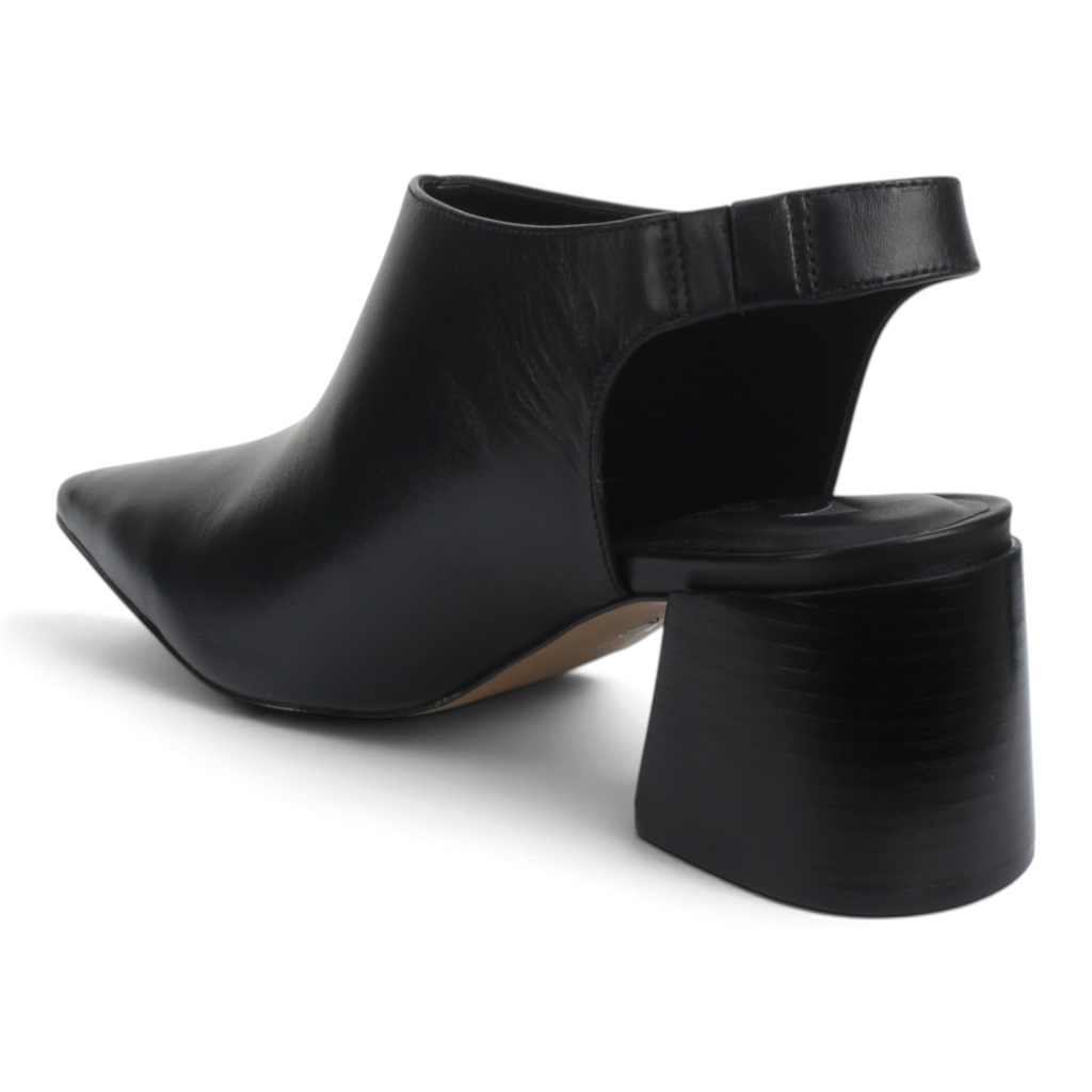 Carrano Leather Slingback Mule - Black