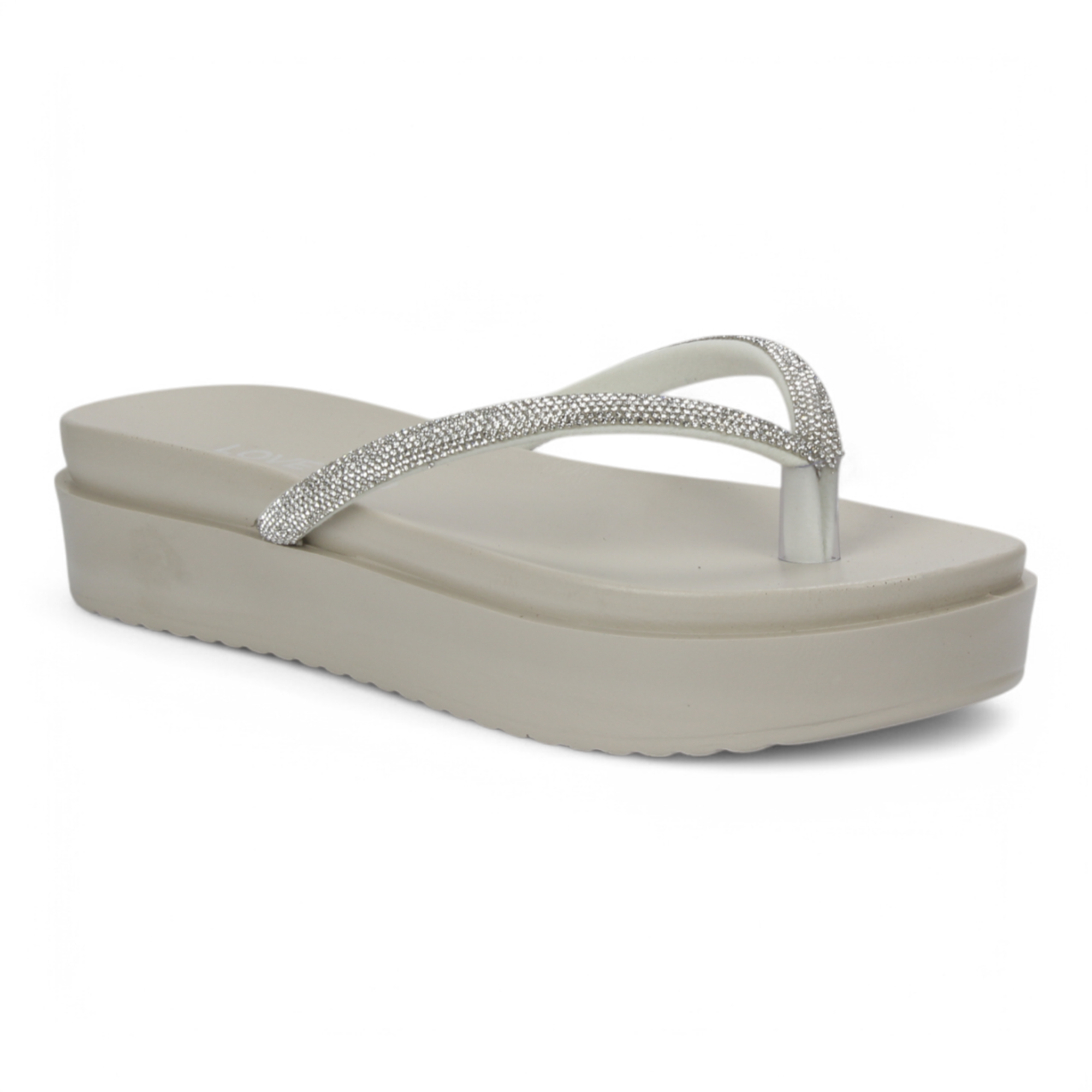 Love Rio Copacabana Seaside Bling Sandals - Off White