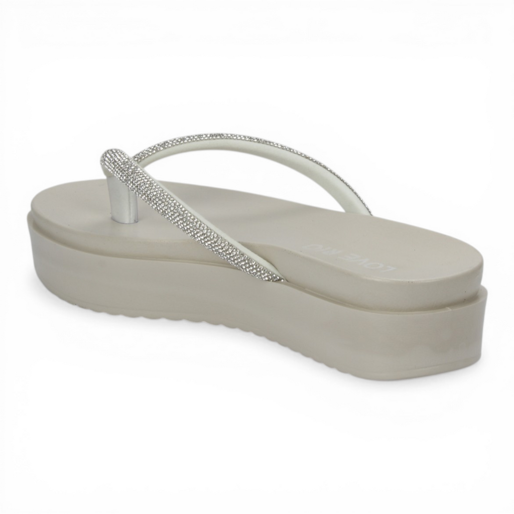Love Rio Copacabana Seaside Bling Sandals - Off White