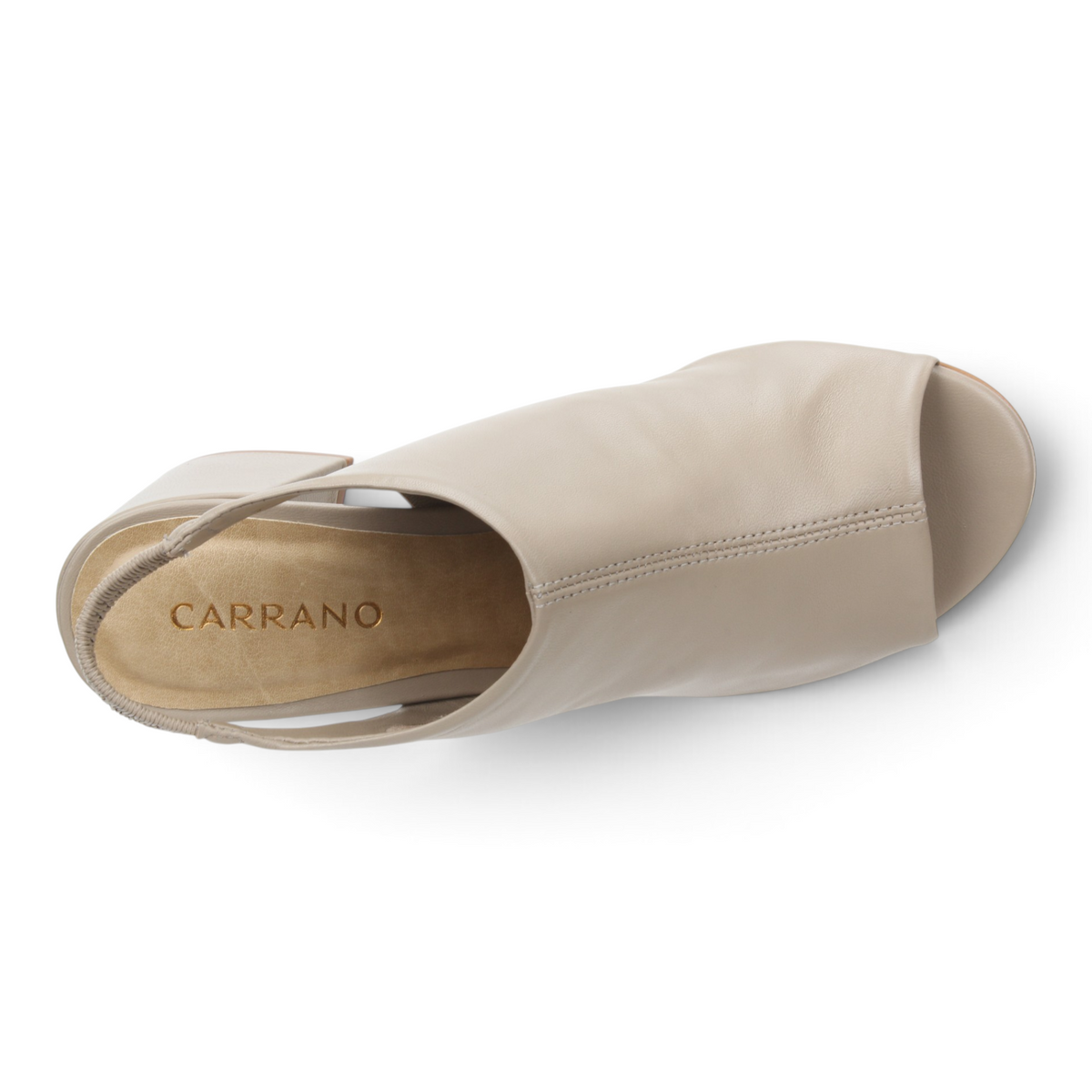 Carrano Kennedi Leather Sandal-Taupe