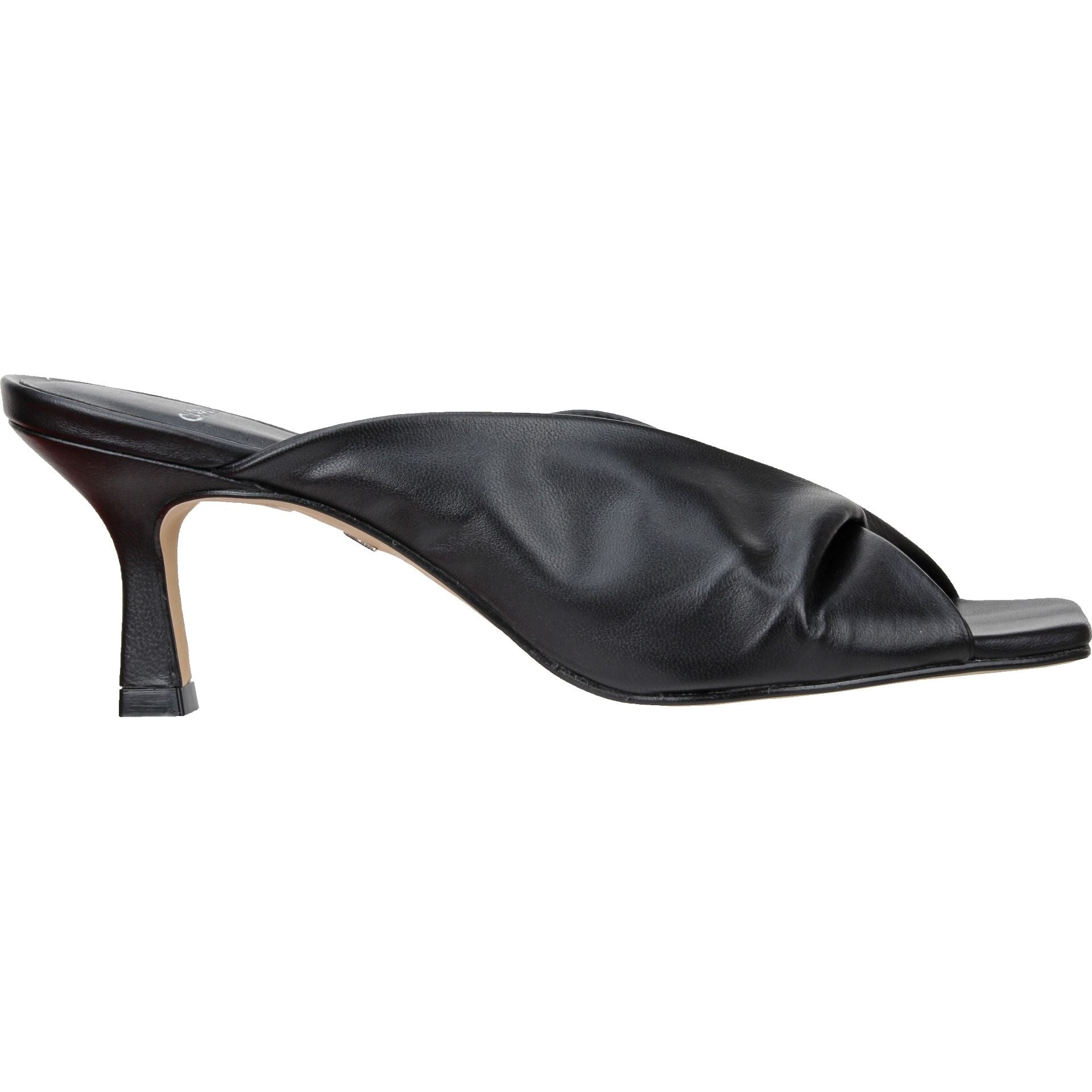 Carrano Sage Slide Leather Sandal- Black