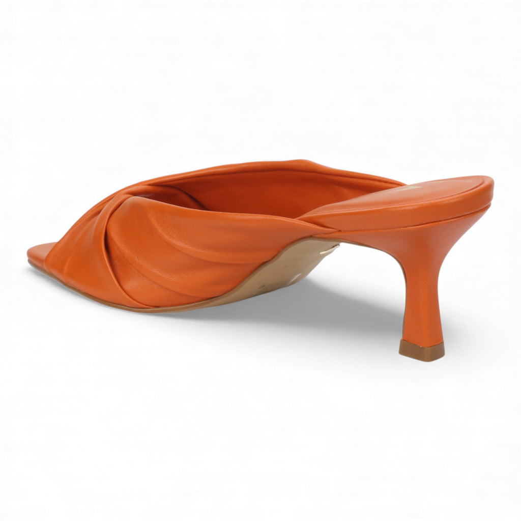 Carrano Sage II Leather Mule Slide Sandal - Paprica