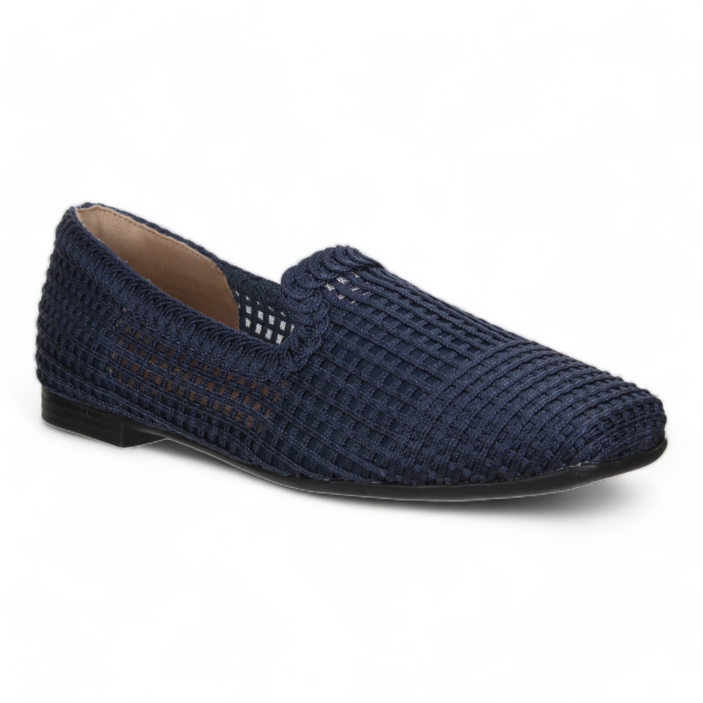 Bruno Menegatti Crochet Loafer - Navy