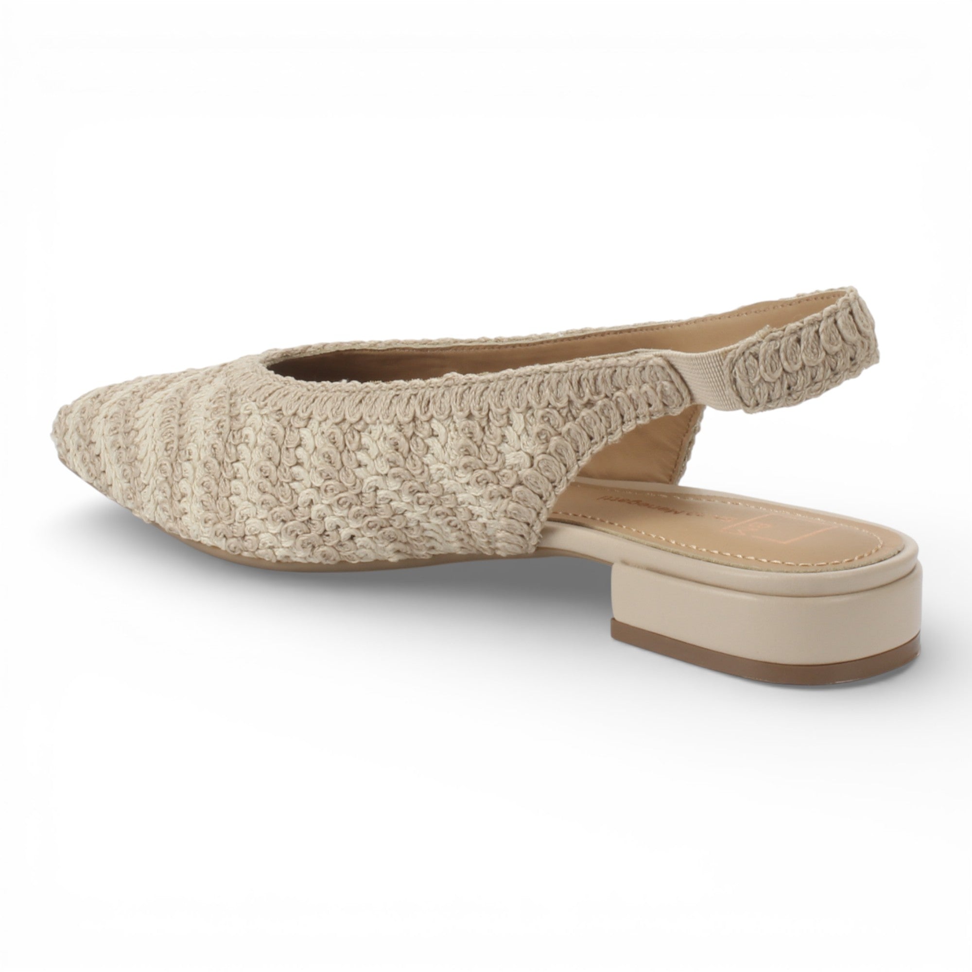 Bruno Menegatti Jenny Crochet Slingback - Cream / Nude