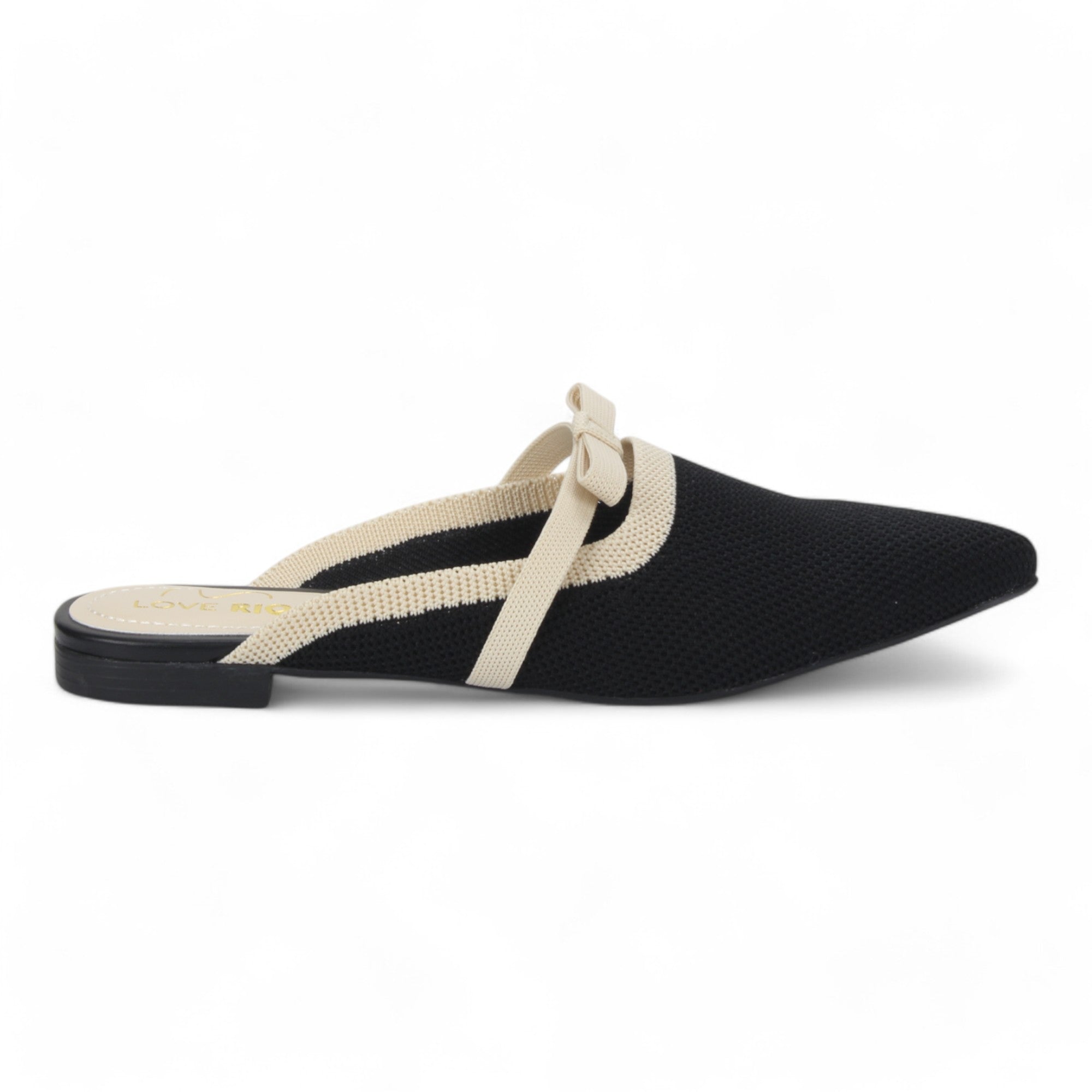 Bruno Menegatti Fanny Knit Mule - Black