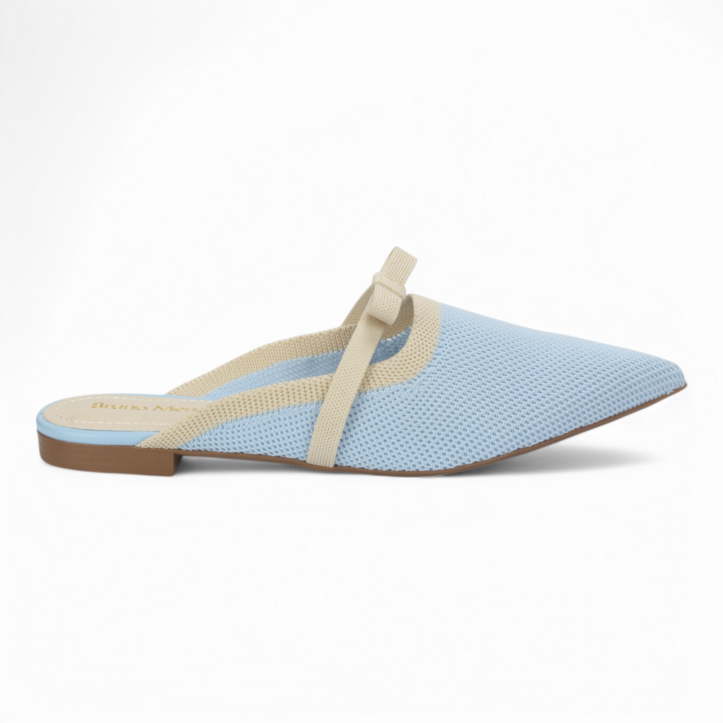 Bruno Menegatti Fanny Knit Mule - Blue