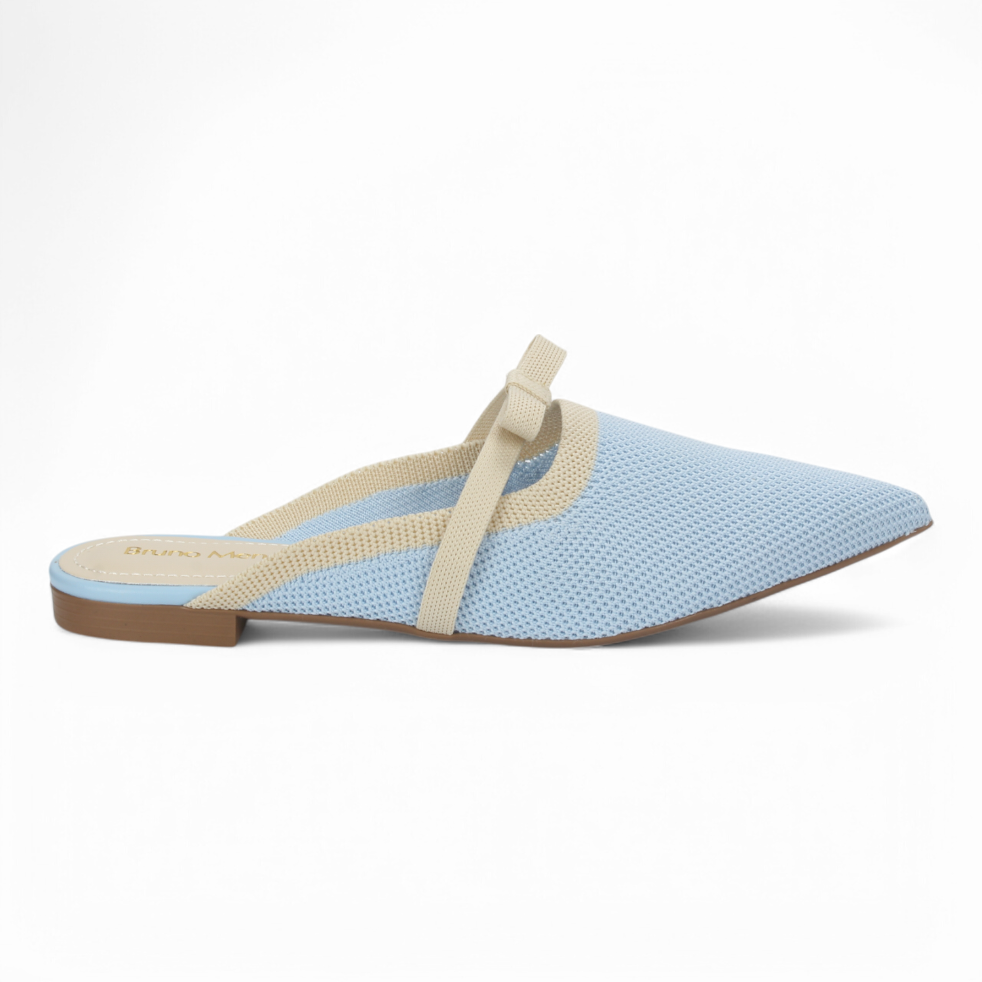 Bruno Menegatti Fanny Knit Mule - Blue