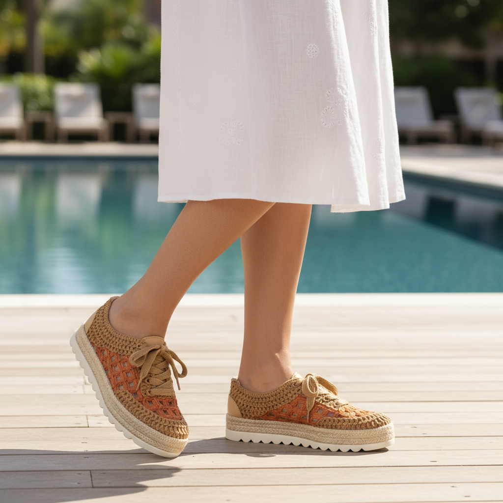 Love Rio Harmony Crochet Sneakers - Pecan Rust