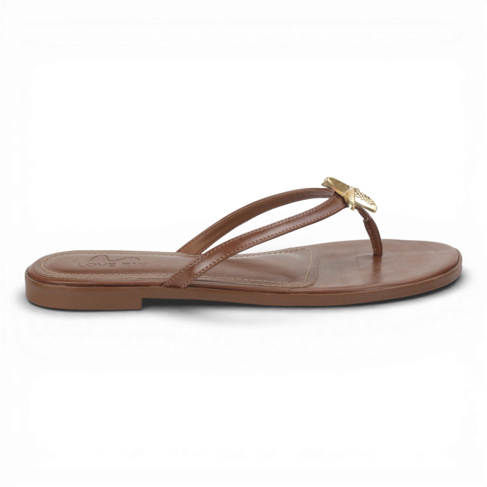 Love Rio Sandy Thong Flat Sandal - Chocolate