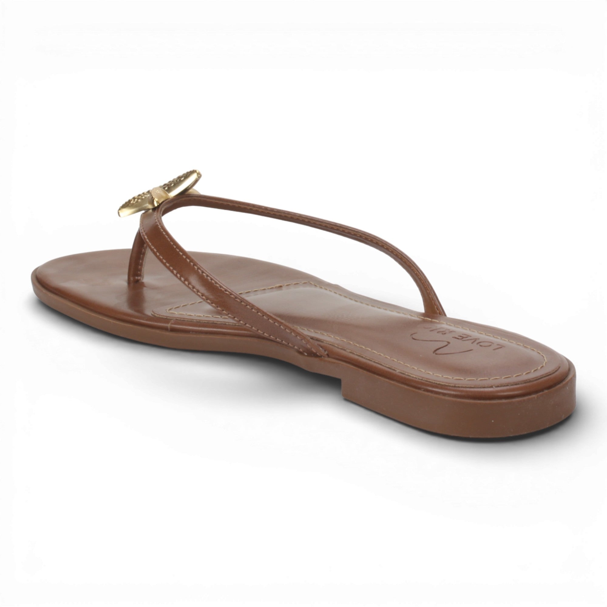 Love Rio Sandy Thong Flat Sandal - Chocolate