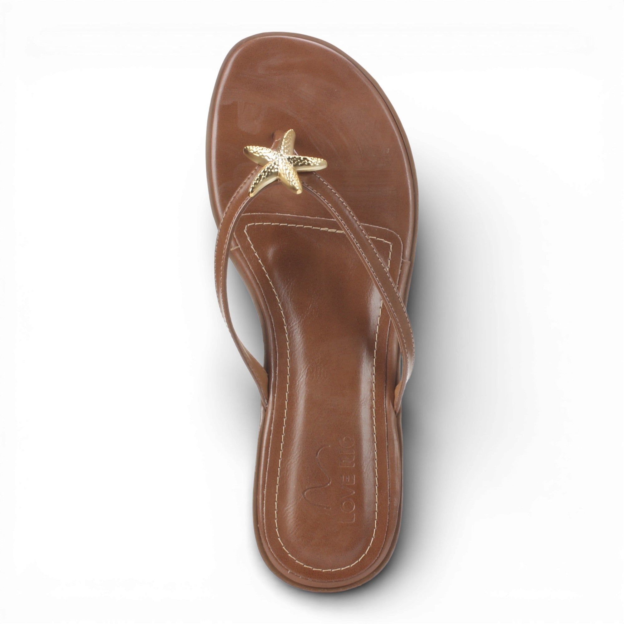 Love Rio Sandy Thong Flat Sandal - Chocolate