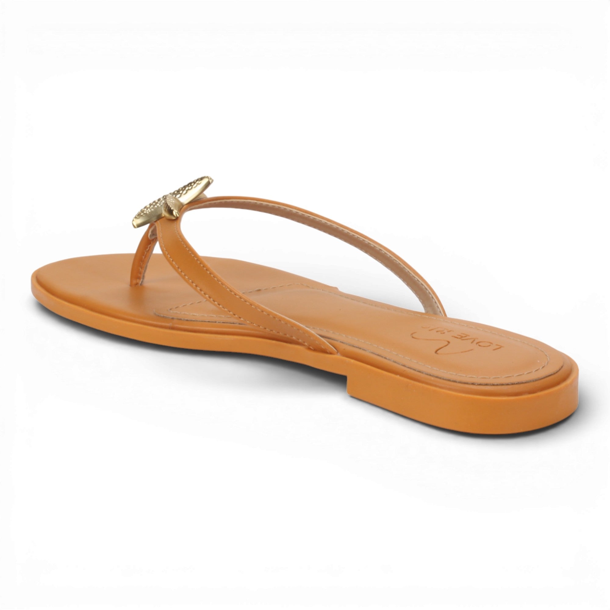 Love Rio Sandy Thong Flat Sandal - Tangerine