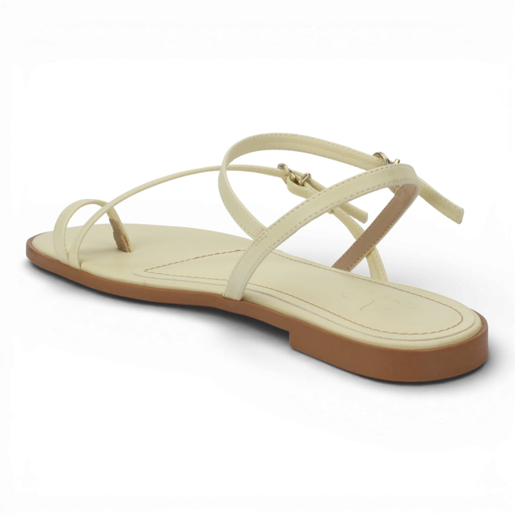 Love Rio Calla Flat Sandal - Vanilla