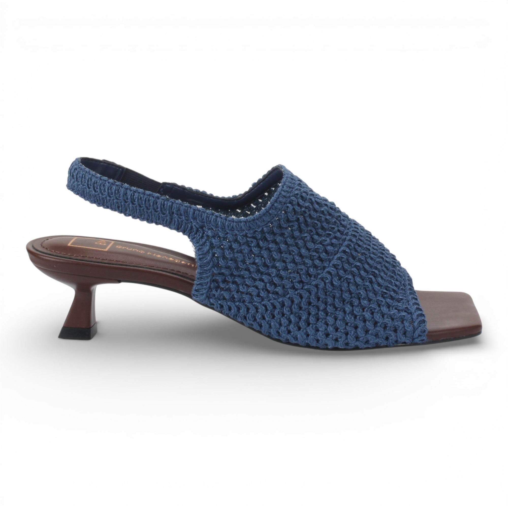 Bruno Menegatti Jacki Slingback Crochet Sandal - Blue