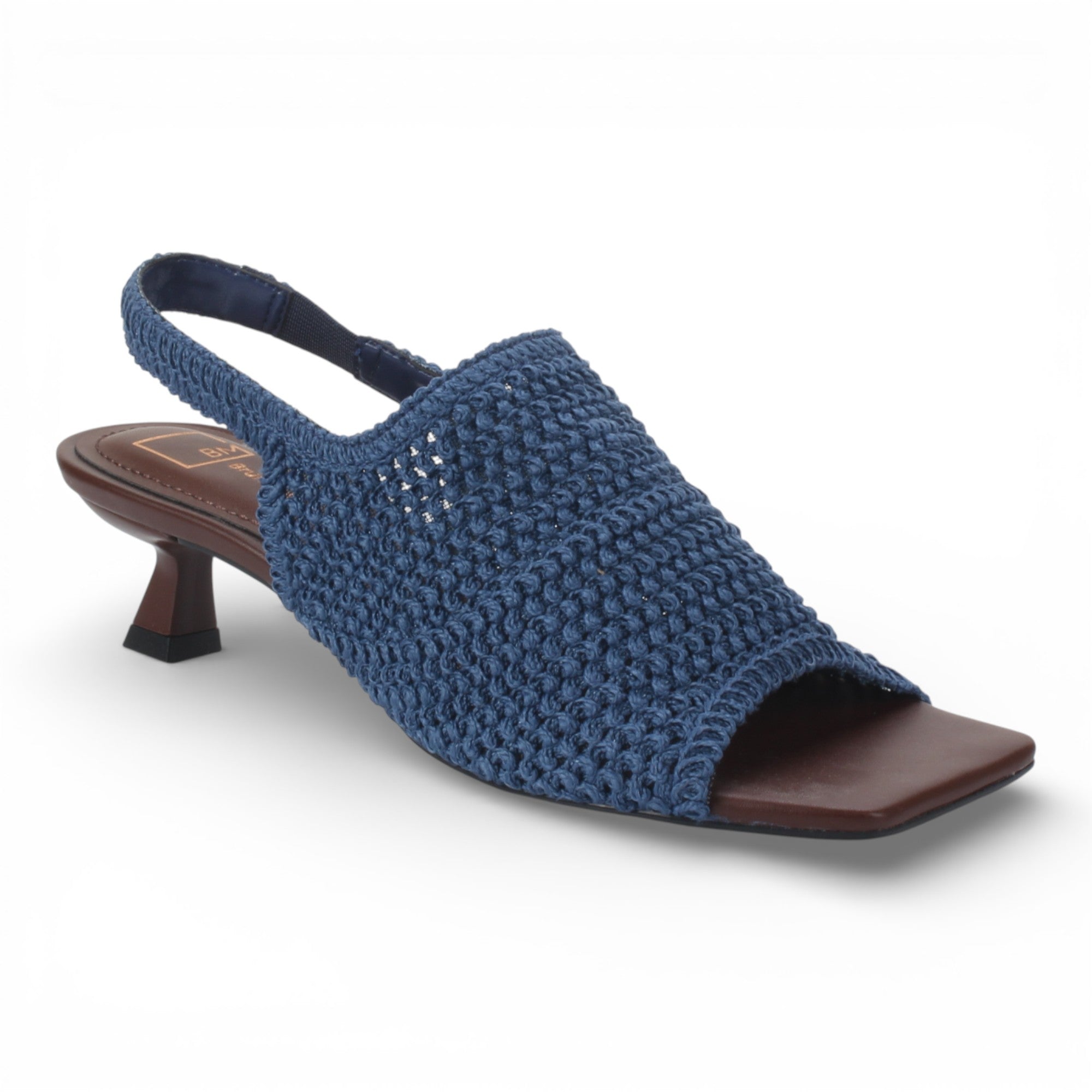 Bruno Menegatti Jacki Slingback Crochet Sandal - Blue