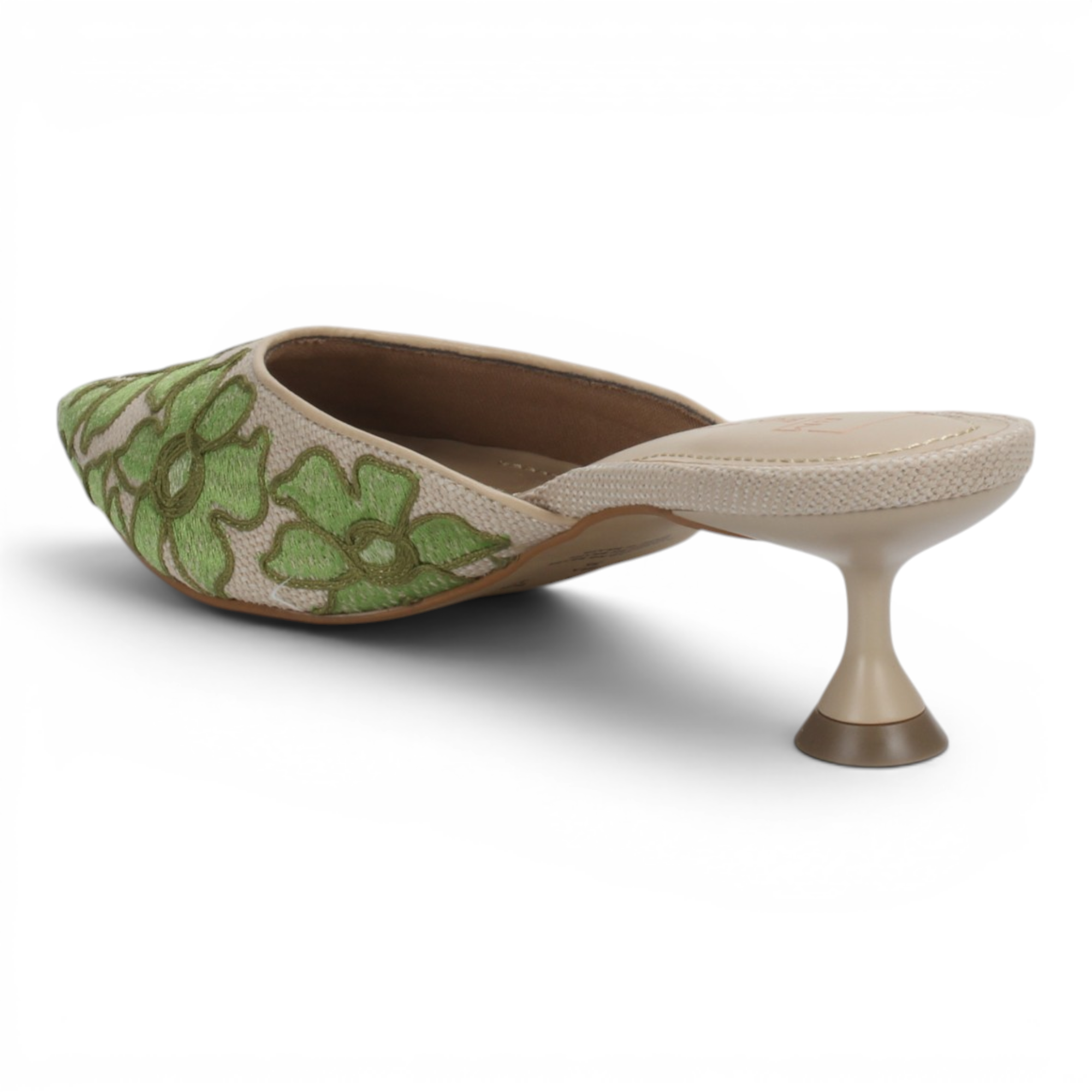 Bruno Menegatti Tabitha Embroidered Mule - Green