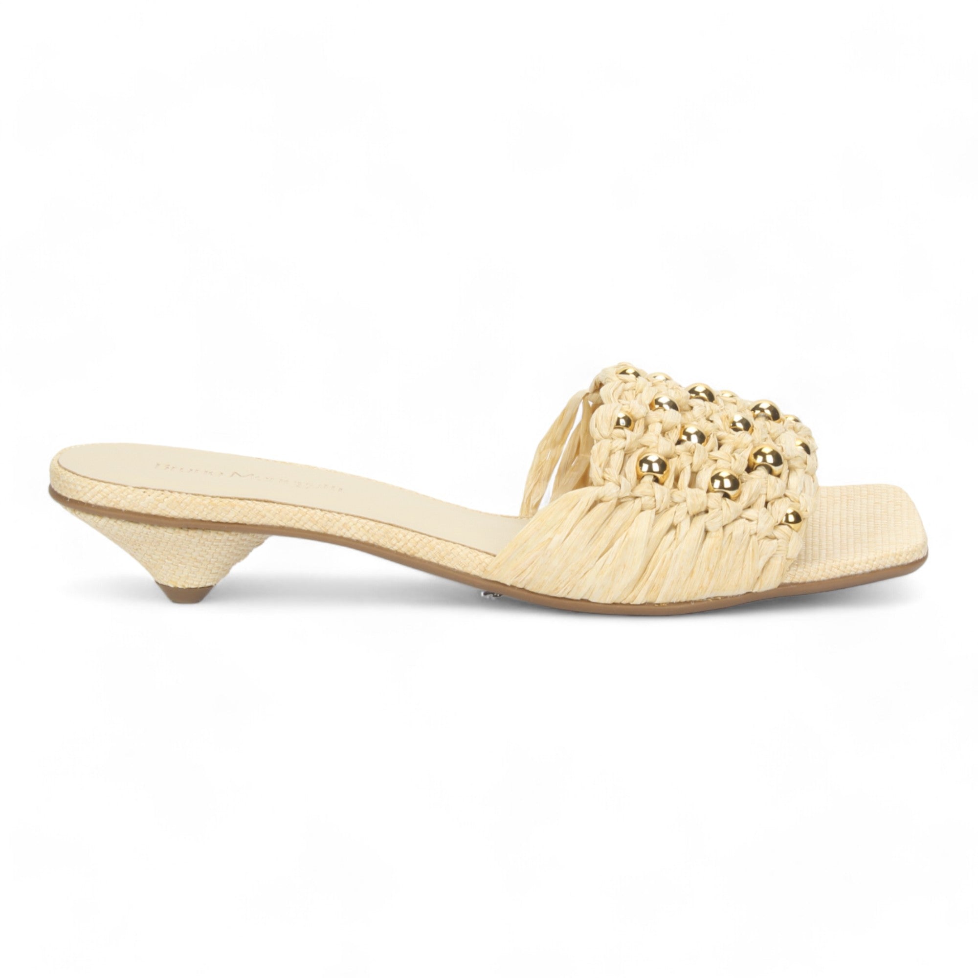 Bruno Menegatti Lulu Raffia Slide Sandal - Natural