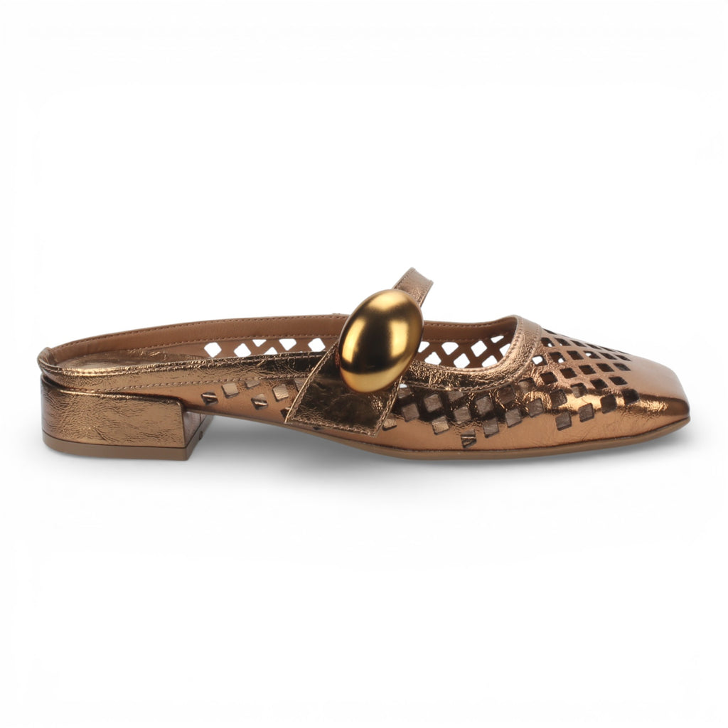 Bruno Menegatti Remi Perforated Mule - Bronze