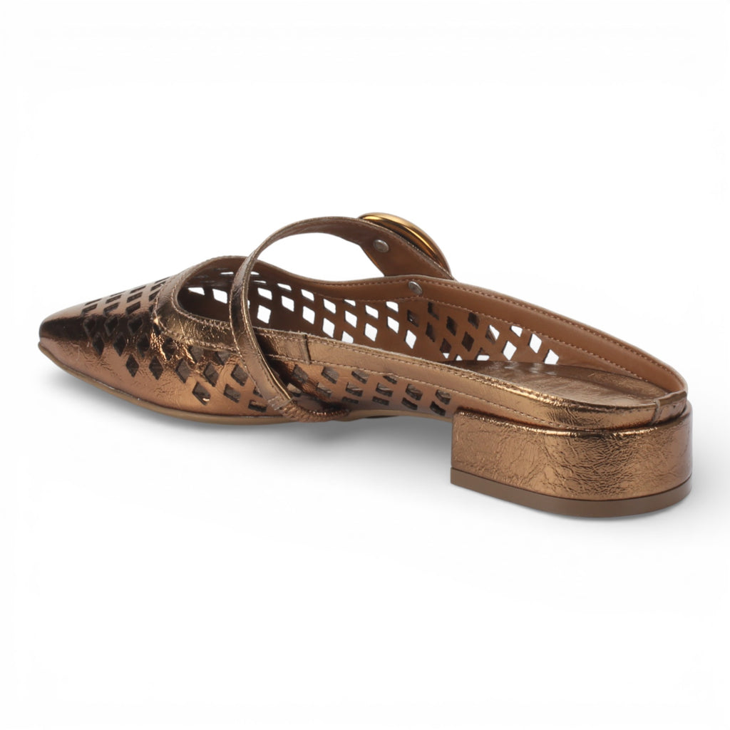 Bruno Menegatti Remi Perforated Mule - Bronze