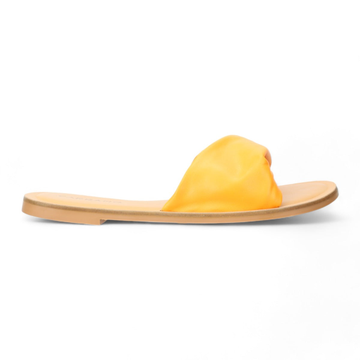 Carrano Diana Leather Slide Sandal - Tangerine