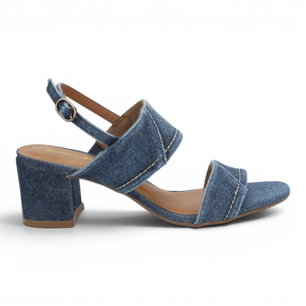Bruno Menegatti Jane Denim Sandals - Blue Denim