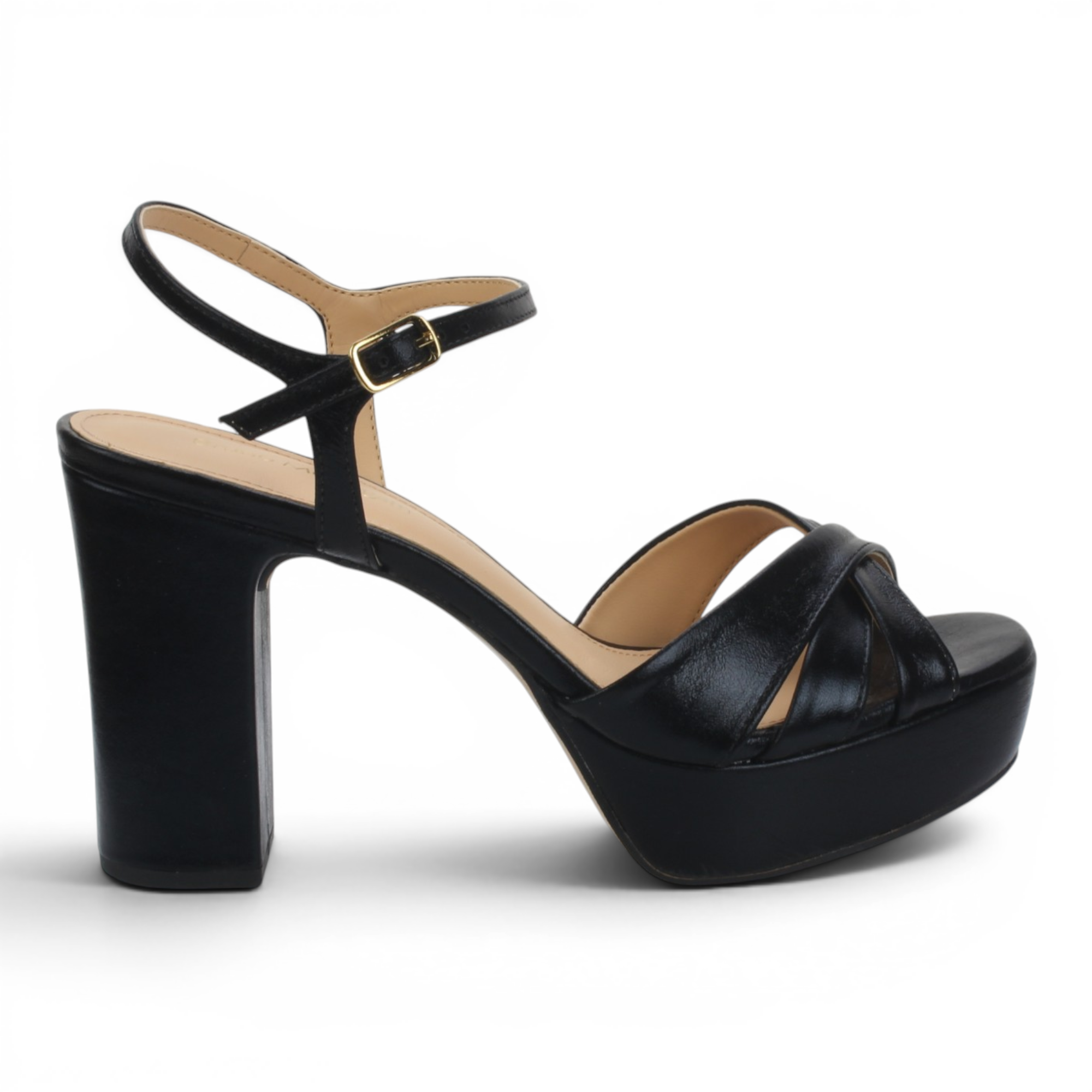 Bruno Menegatti Adelle Leather Dress Sandal - Black