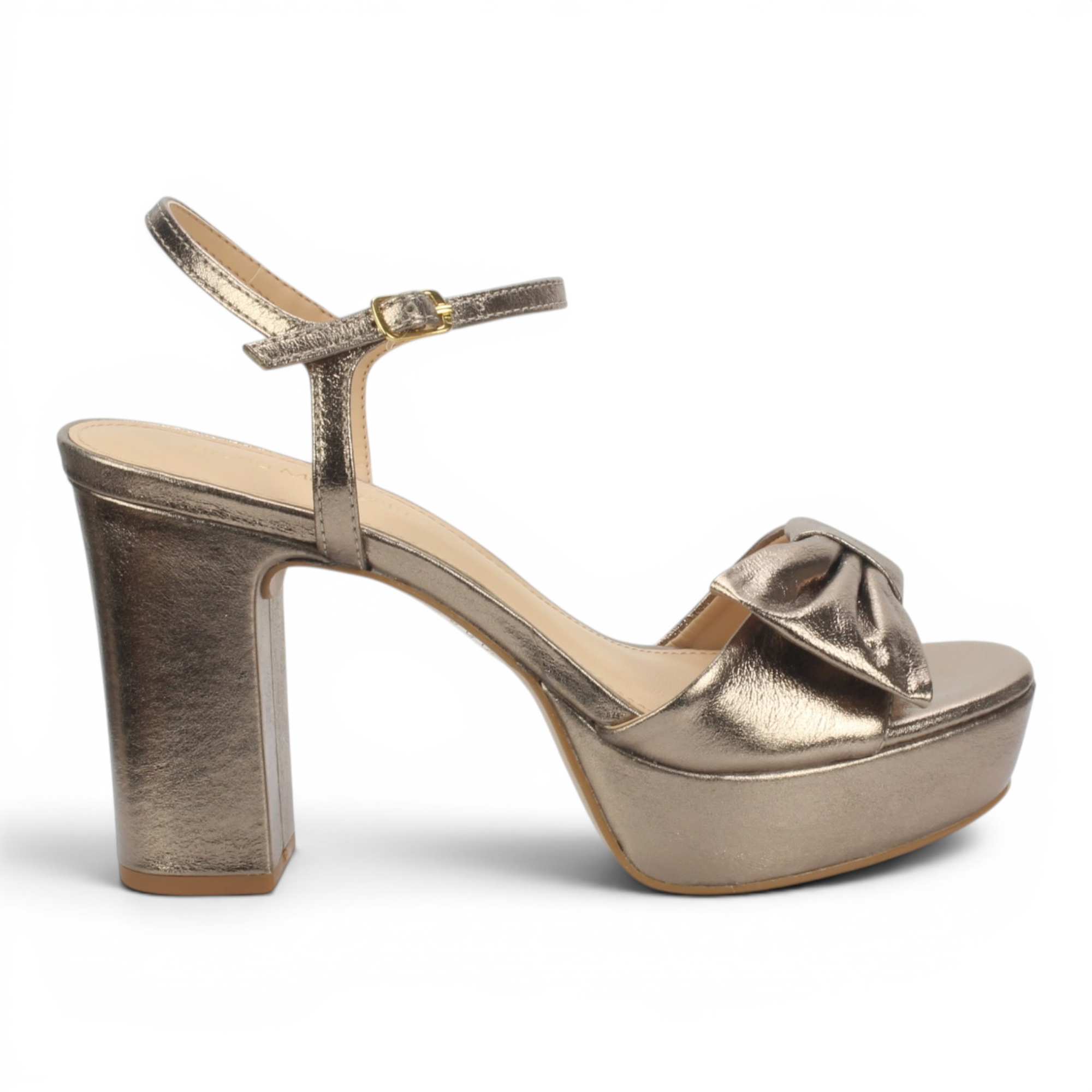 Bruno Menegatti Thelma Leather Dressy Platform - Pewter