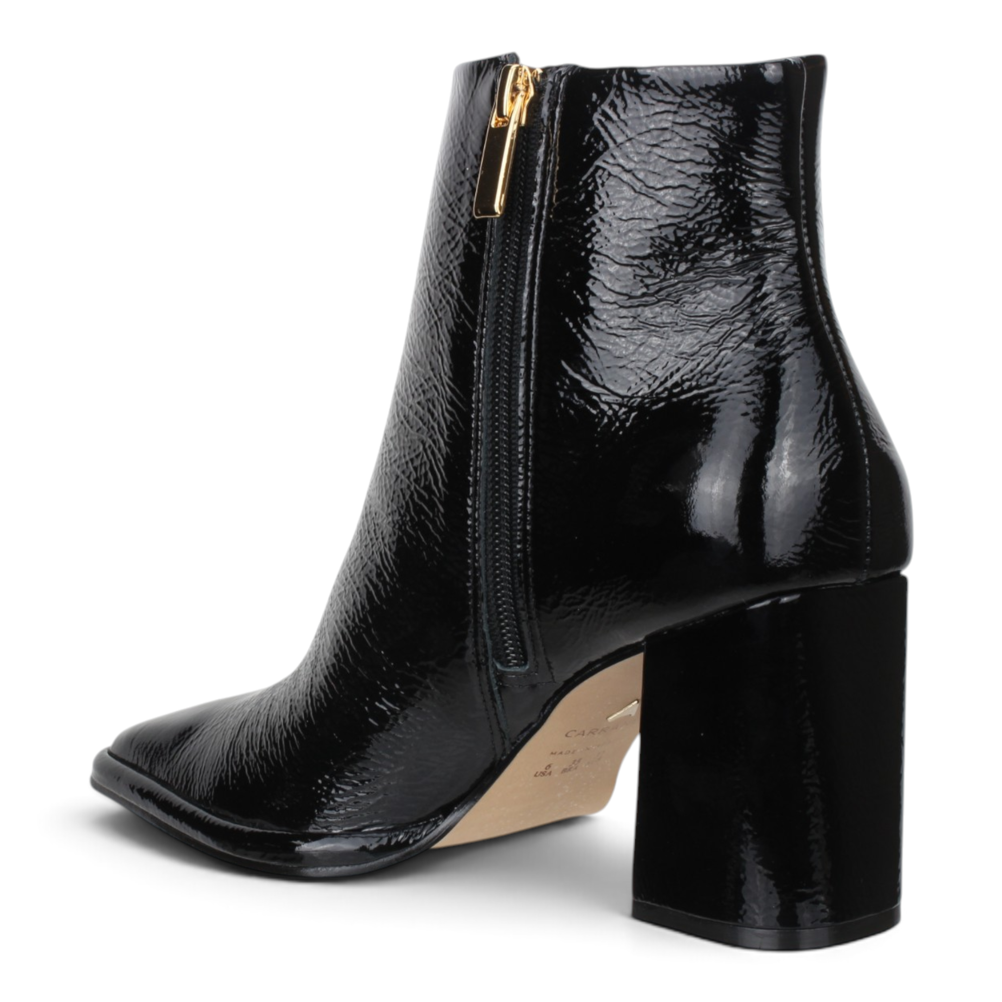 Carrano Ruby Leather Boot Wet Patent - Black
