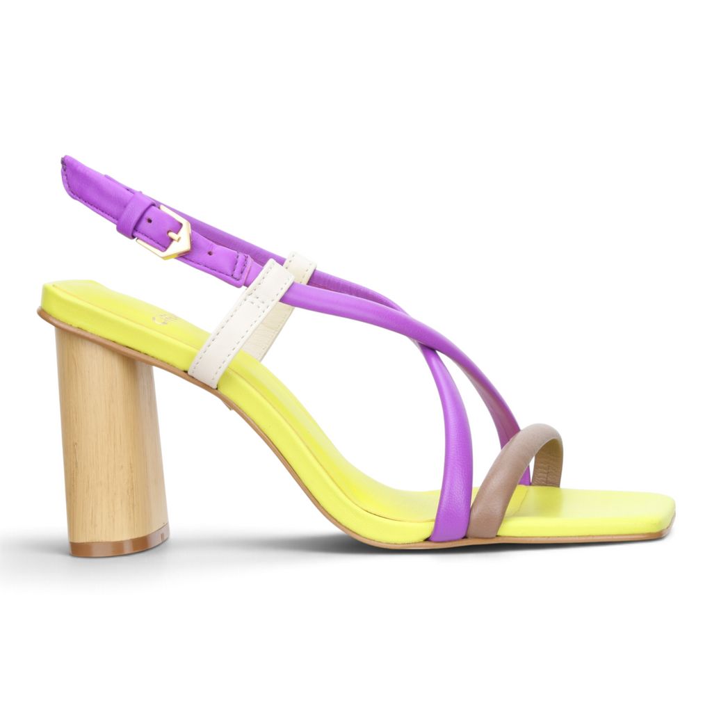 Carrano Leather Strappy Sandal - Multi colored