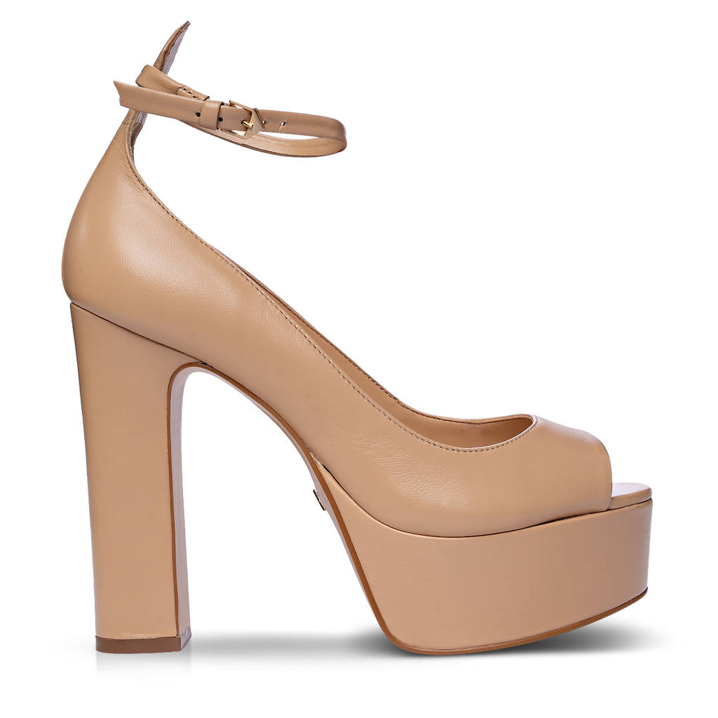 Carrano Jenna Leather Platform - Cream