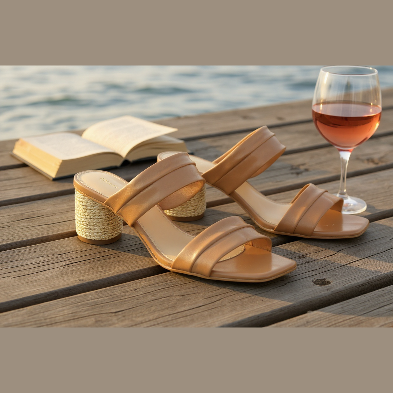 Bruno Menegatti Victoria Leather Slide Sandal - Coconut