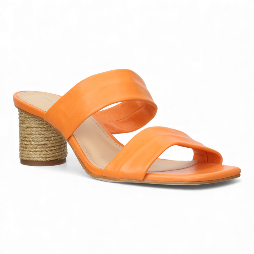 Bruno Menegatti Victoria Leather Slide Sandal - Orange