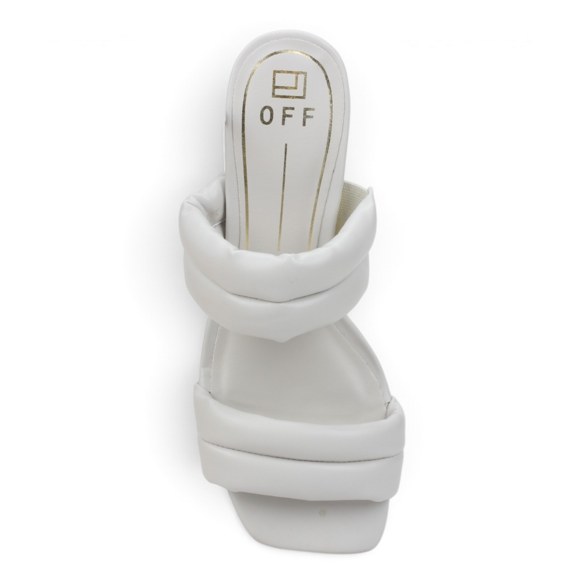 Offline Jolene Clear Heel Sandal - Off White