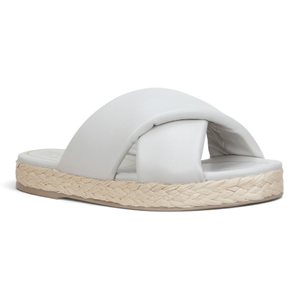 Offline Janelle Espadrille Flatform Sandals - Off White