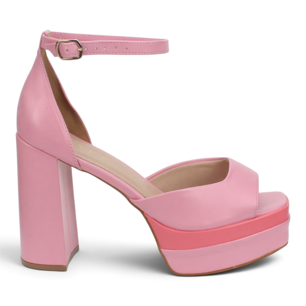 Offline Dress Platform Sandals - Pink