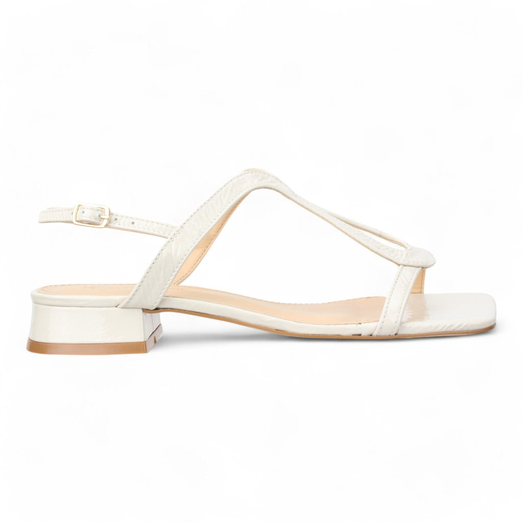 Bruno Menegatti Dina Patent Leather Sandals - Off White