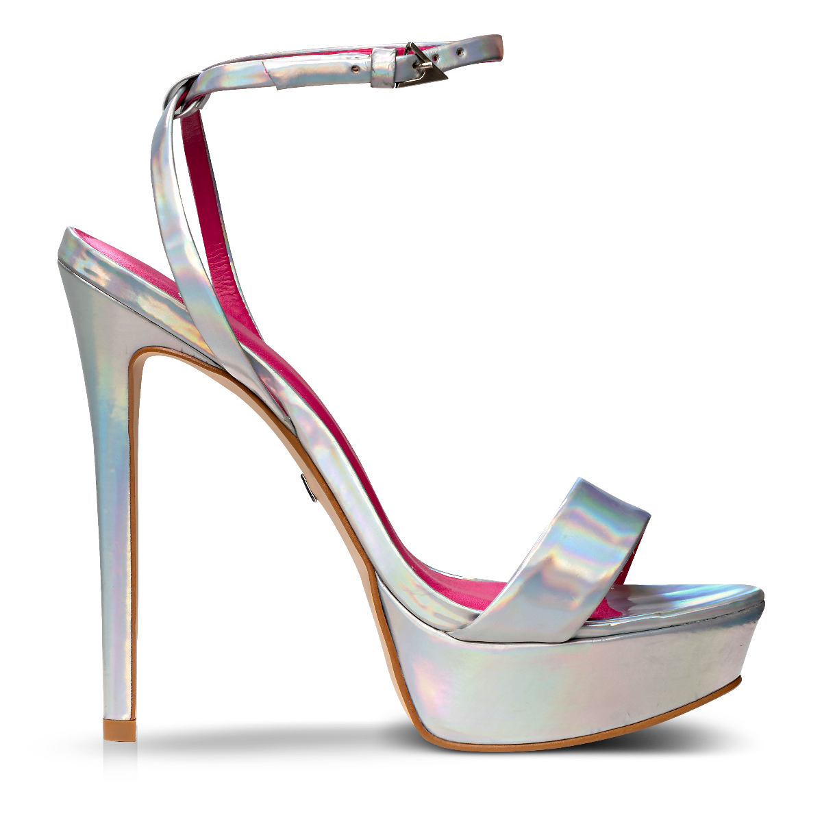 Carrano Nancy High Heel Dress Platform Sandal- Silver